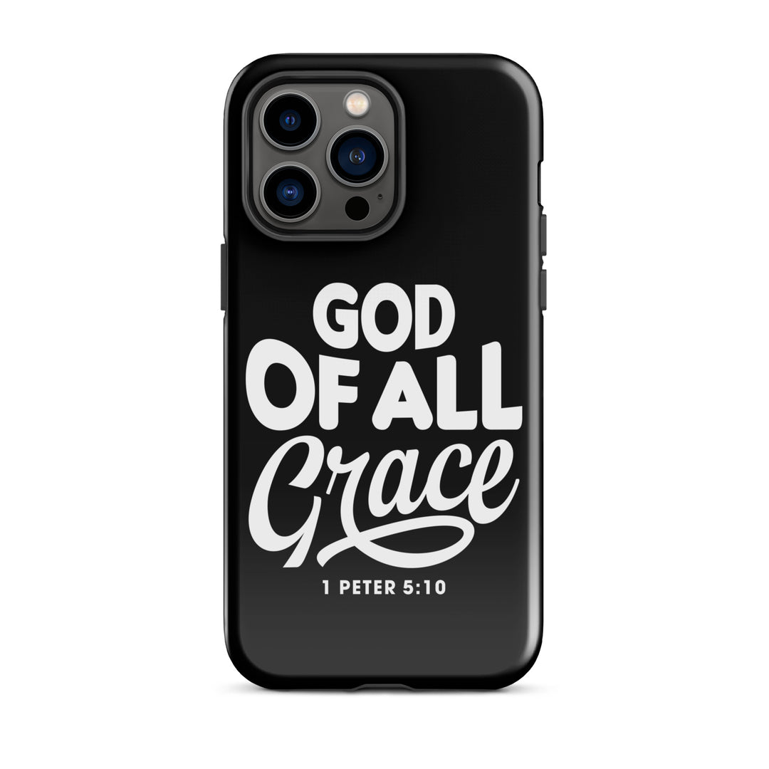 Christian Phone Case God of All Grace Black for iPhone® iPhone® Phone Cases Glossy iPhone 14 Pro Max 