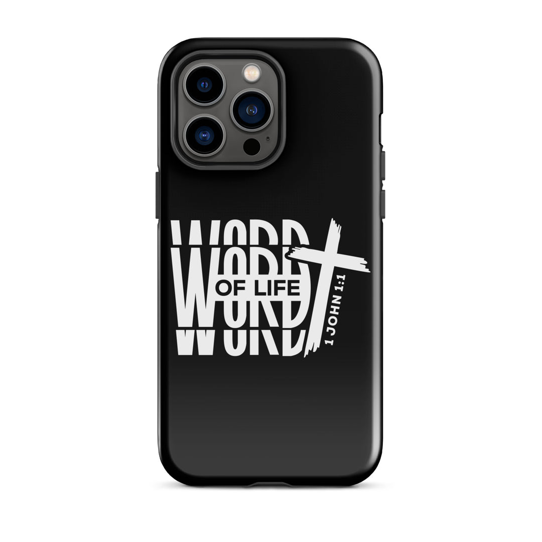 Christian Phone Case Word of Life Black for iPhone® iPhone® Phone Cases Glossy iPhone 14 Pro Max 