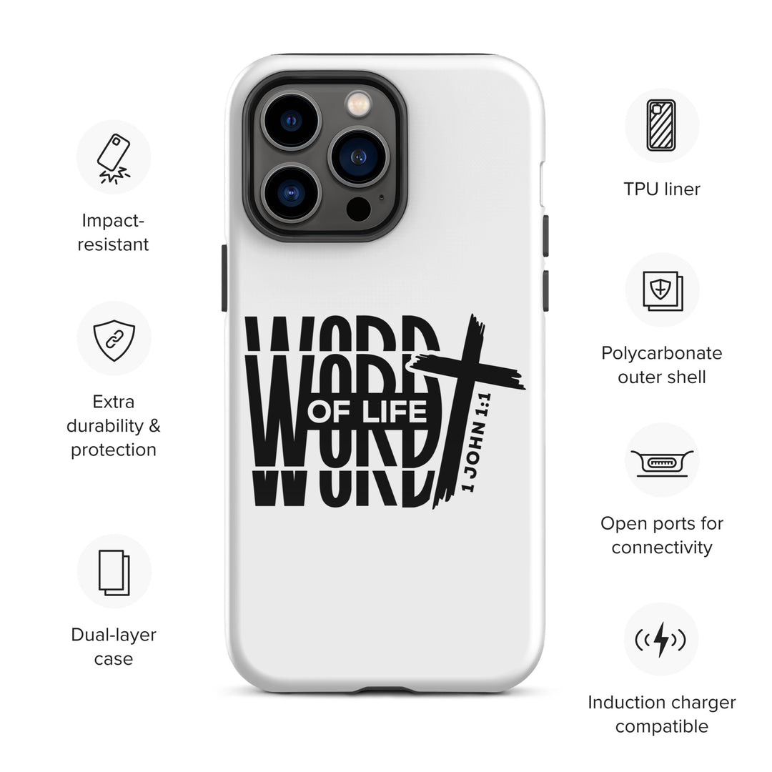 Christian Phone Case Word of Life White for iPhone® iPhone® Phone Cases   