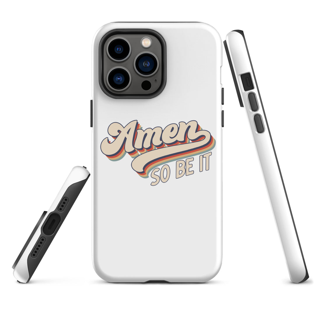 Christian Phone Case Amen So Be It White for iPhone® iPhone® Phone Cases   