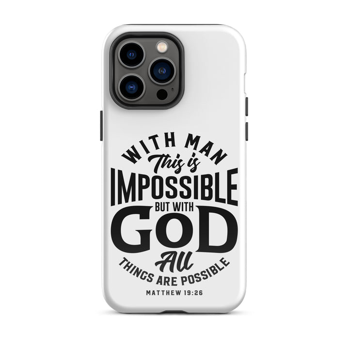 Christian Phone Case All Things Possible White for iPhone® iPhone® Phone Cases Glossy iPhone 14 Pro Max 