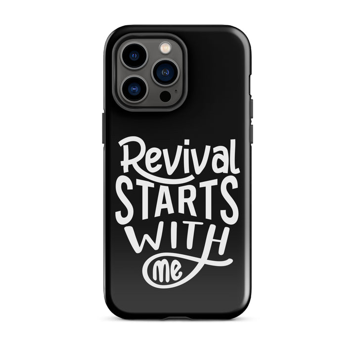 Christian Phone Case Revival Starts With Me Black for iPhone® iPhone® Phone Cases Glossy iPhone 14 Pro Max 