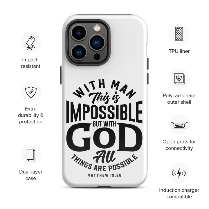 Christian Phone Case All Things Possible White for iPhone® iPhone® Phone Cases   