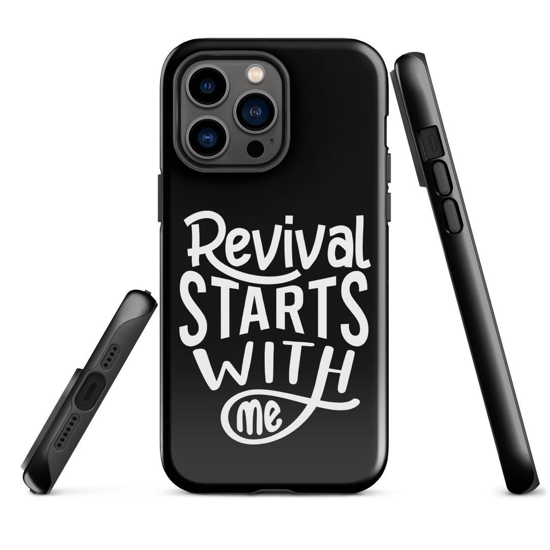 Christian Phone Case Revival Starts With Me Black for iPhone® iPhone® Phone Cases   