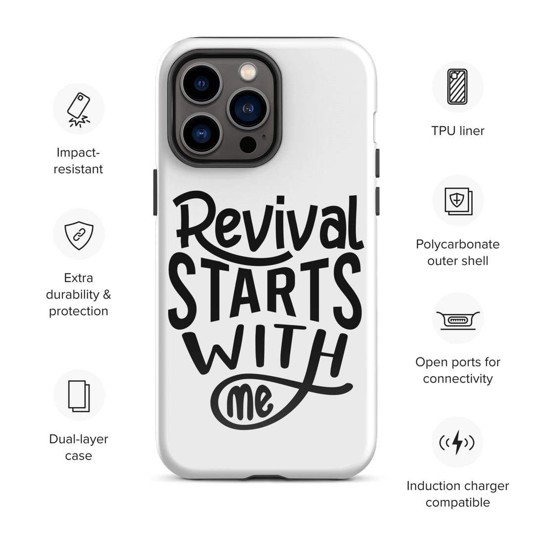 Christian Phone Case Revival Starts With Me White for iPhone® iPhone® Phone Cases   