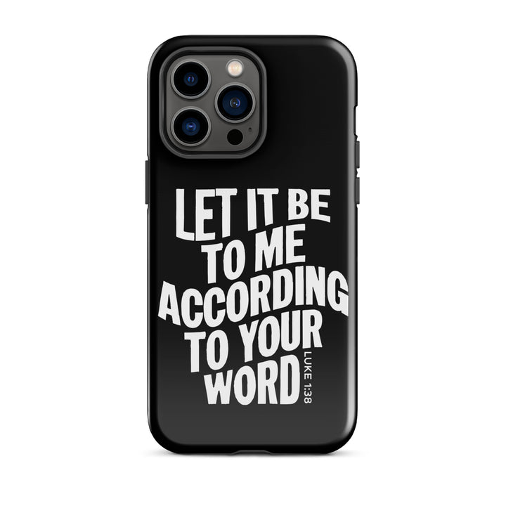 Christian Phone Case According To Your Word Black for iPhone® iPhone® Phone Cases   