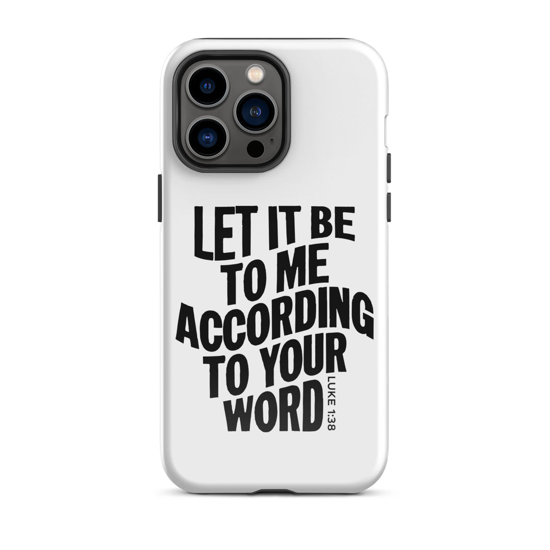 Christian Phone Case According To Your Word White for iPhone® iPhone® Phone Cases Glossy iPhone 14 Pro Max 