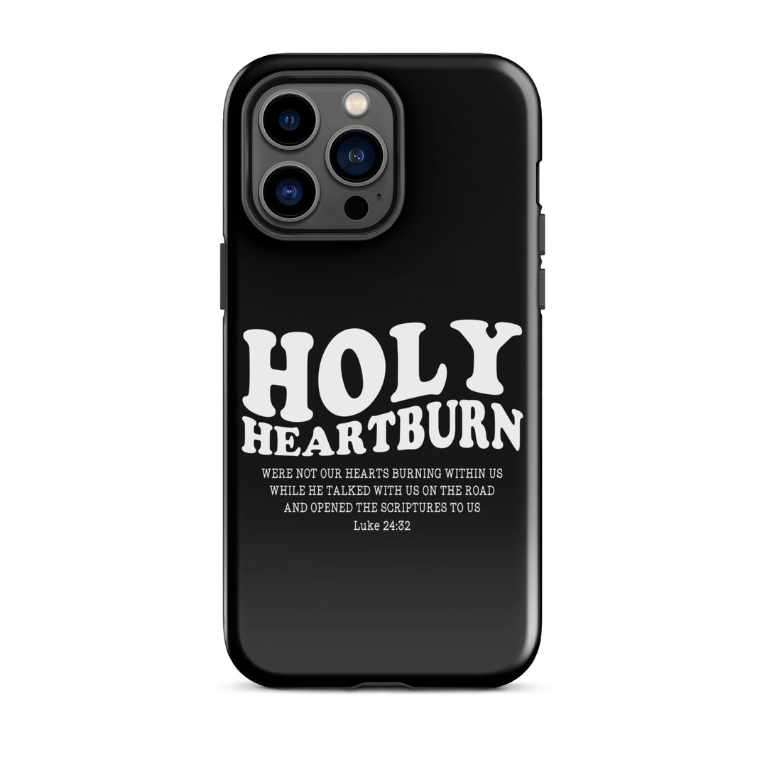 Christian Phone Case Holy Heartburn Black for iPhone® iPhone® Phone Cases Glossy iPhone 14 Pro Max 