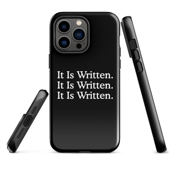 Christian Phone Case It Is Written Black for iPhone® iPhone® Phone Cases   