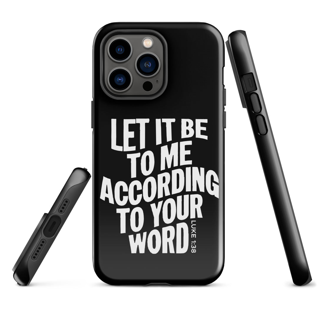 Christian Phone Case According To Your Word Black for iPhone® iPhone® Phone Cases   