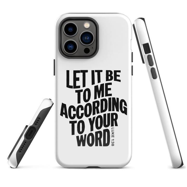 Christian Phone Case According To Your Word White for iPhone® iPhone® Phone Cases   