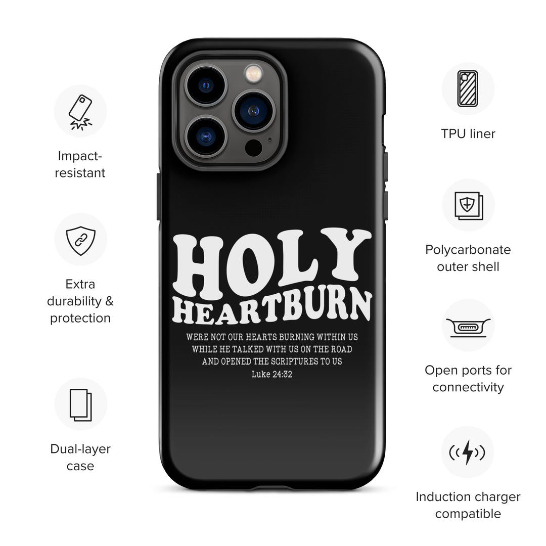 Christian Phone Case Holy Heartburn Black for iPhone® iPhone® Phone Cases   