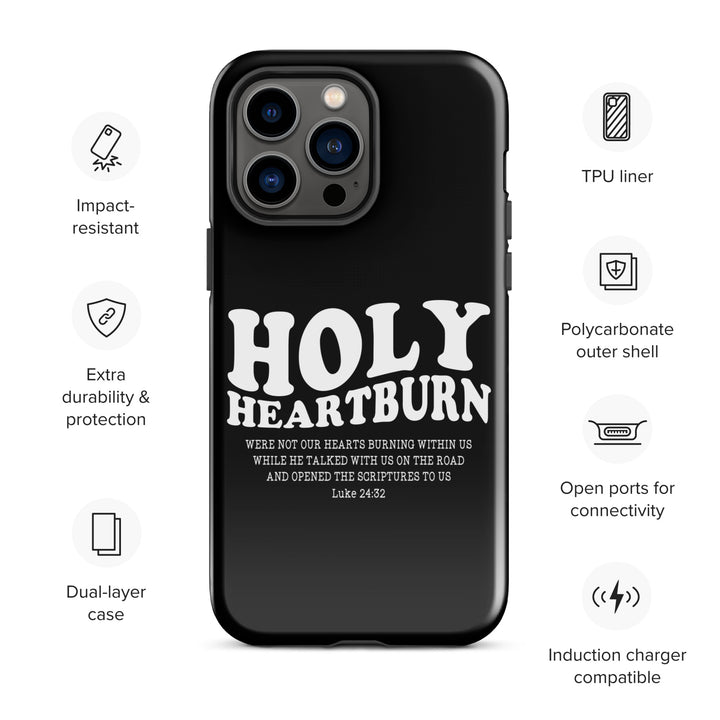 Christian Phone Case Holy Heartburn Black for iPhone® iPhone® Phone Cases   