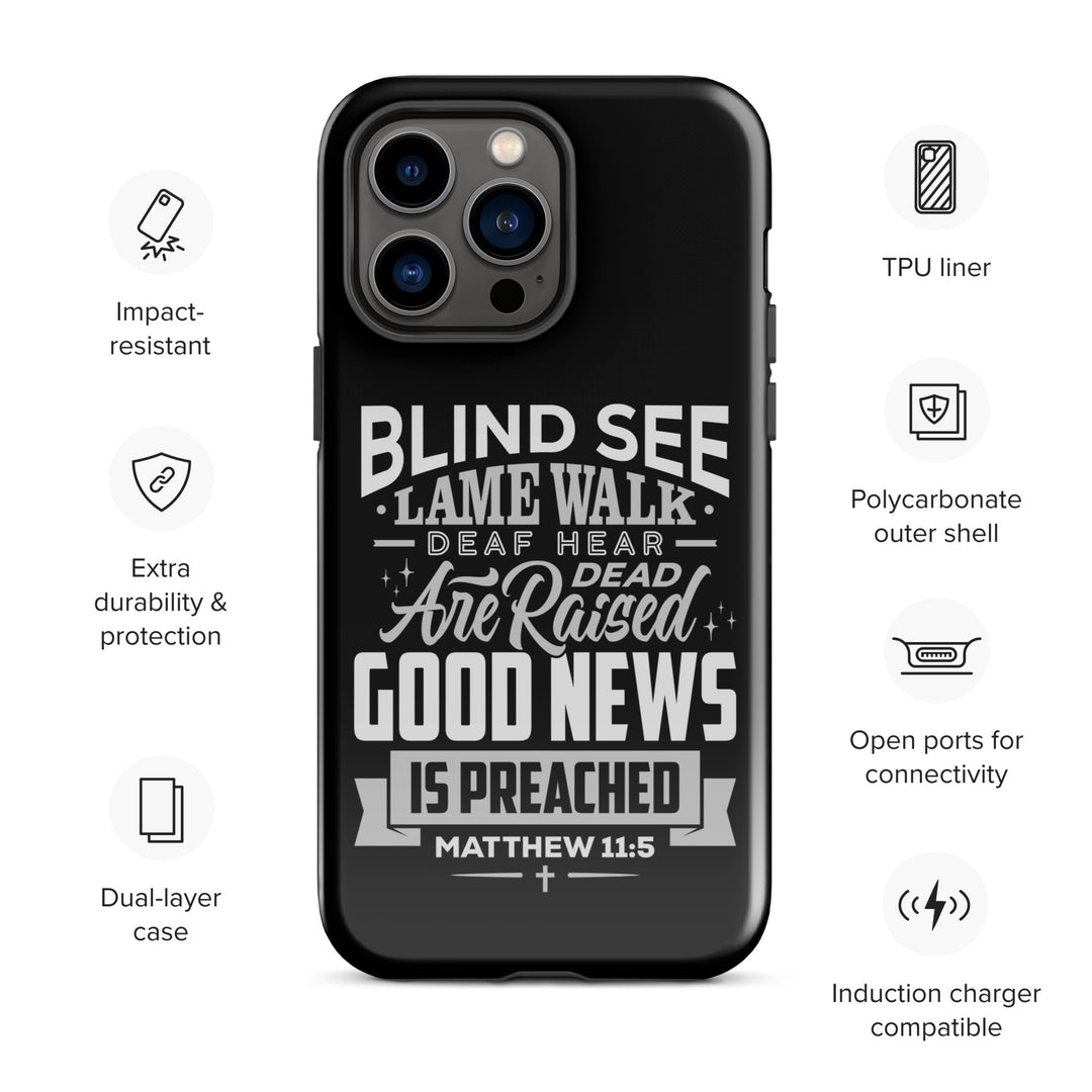 Christian Phone Case Go Tell John Black for iPhone® iPhone® Phone Cases   