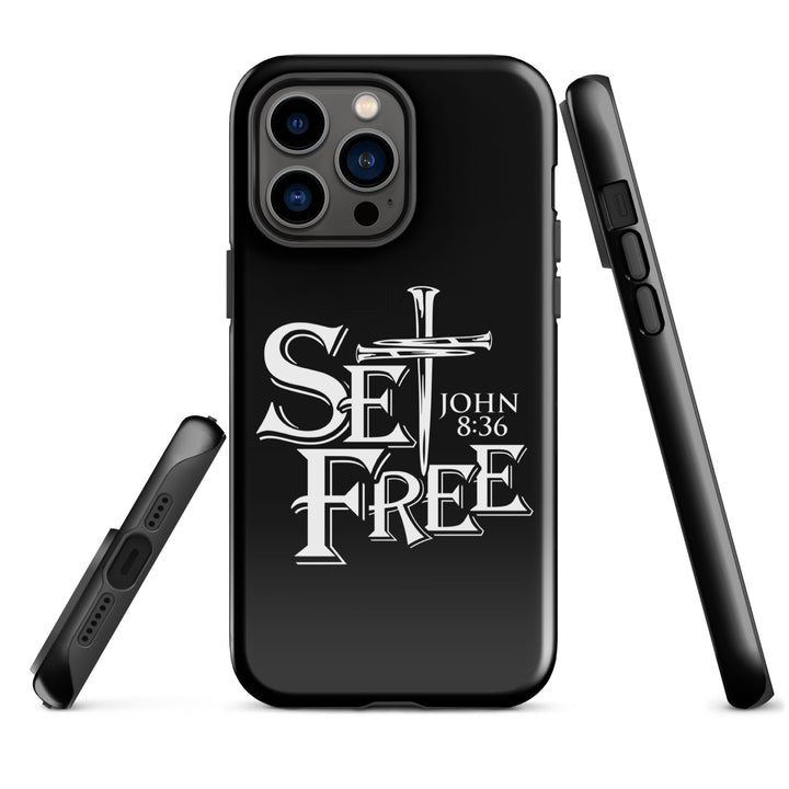 Christian Phone Case Set Free Black for iPhone® iPhone® Phone Cases   