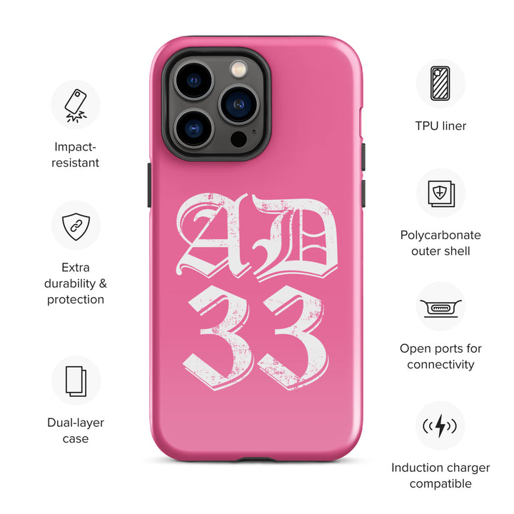 Christian Phone Case AD 33 Old English Pink for iPhone® iPhone® Phone Cases   