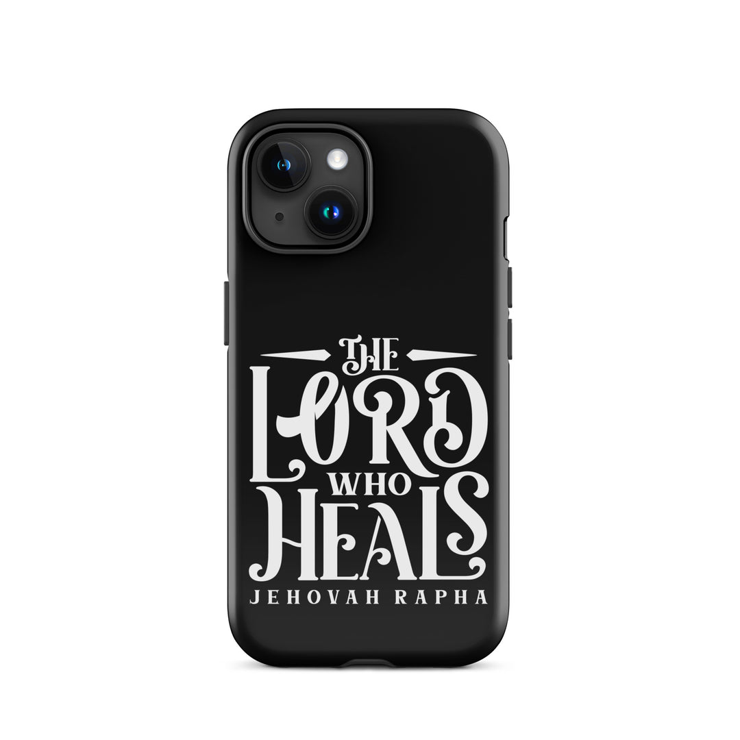 Christian Phone Case The Lord Who Heals Black for iPhone® iPhone® Phone Cases Glossy iPhone 15 