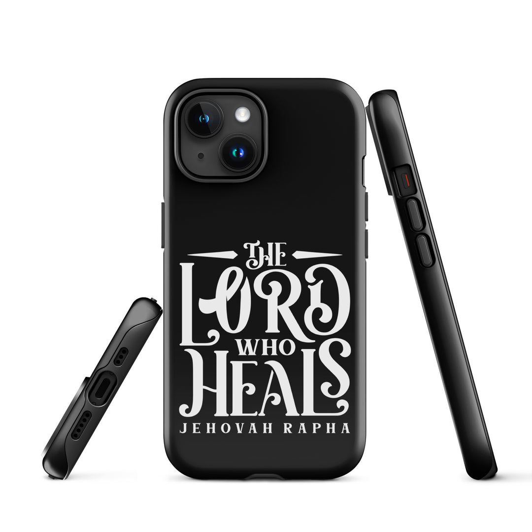 Christian Phone Case The Lord Who Heals Black for iPhone® iPhone® Phone Cases   