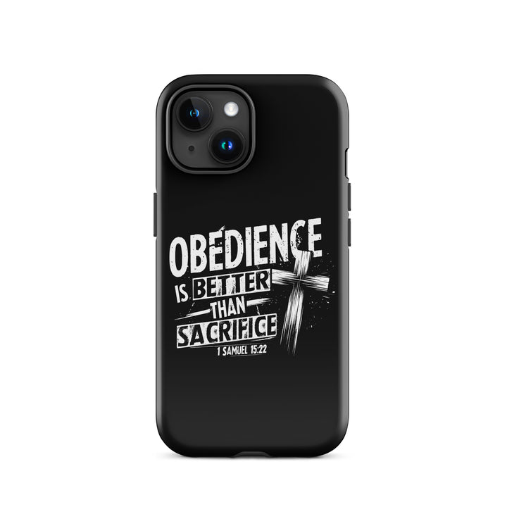 Christian Phone Case Obedience Is Better for iPhone® iPhone® Phone Cases Glossy iPhone 15 