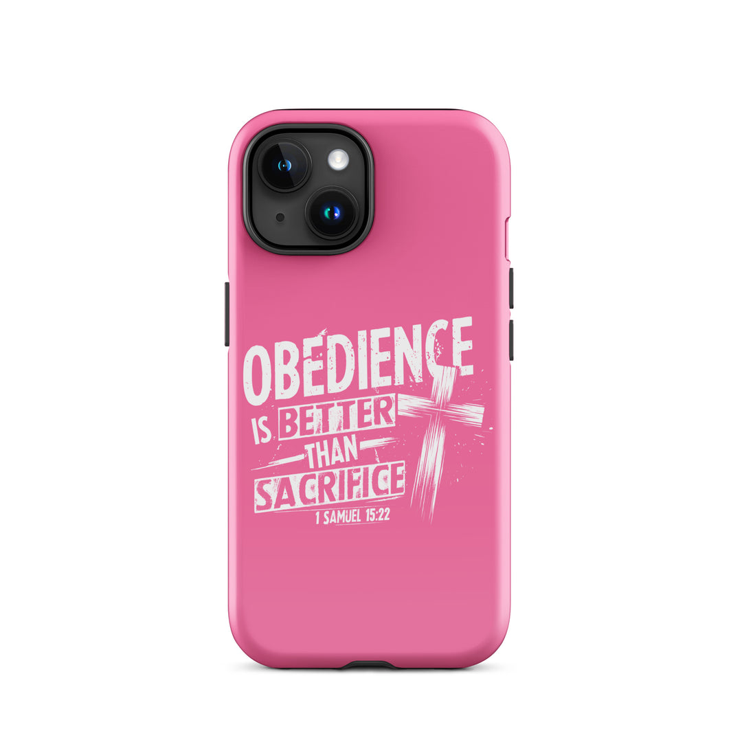 Christian Phone Case Obedience IS Better for iPhone® iPhone® Phone Cases Glossy iPhone 15 