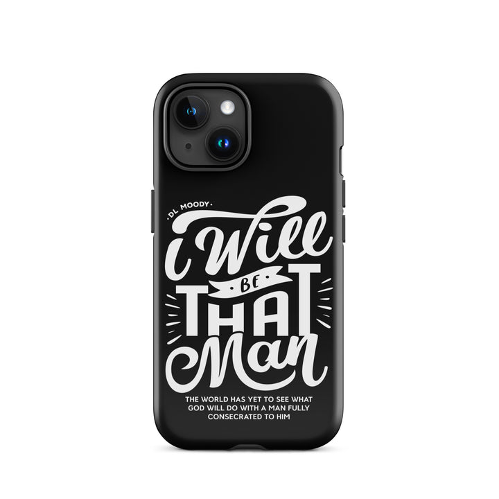 Christian Phone Case I Will Be That Man Black for iPhone® iPhone® Phone Cases Glossy iPhone 15 