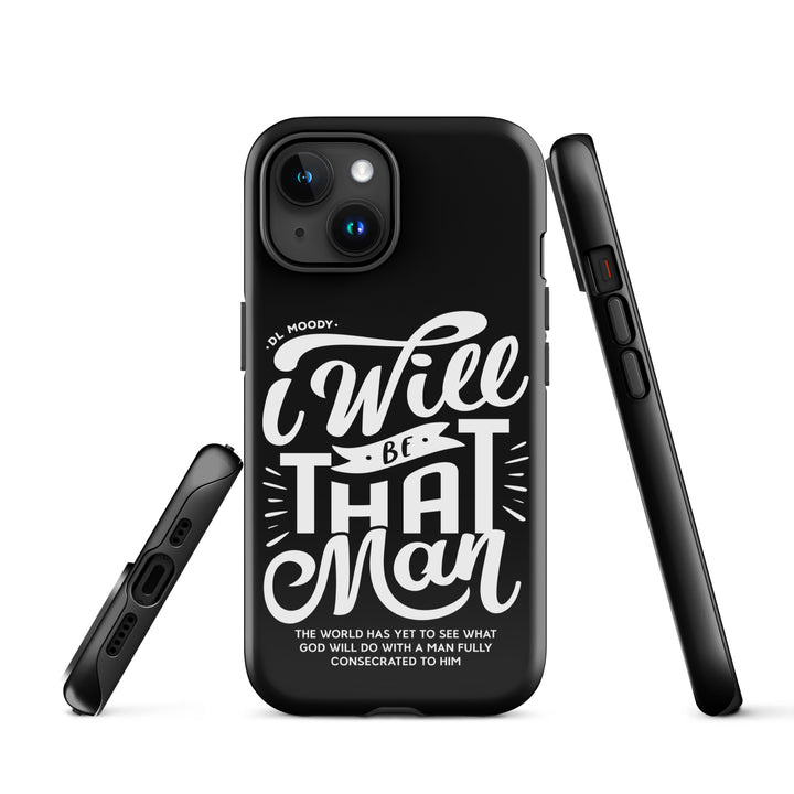 Christian Phone Case I Will Be That Man Black for iPhone® iPhone® Phone Cases   