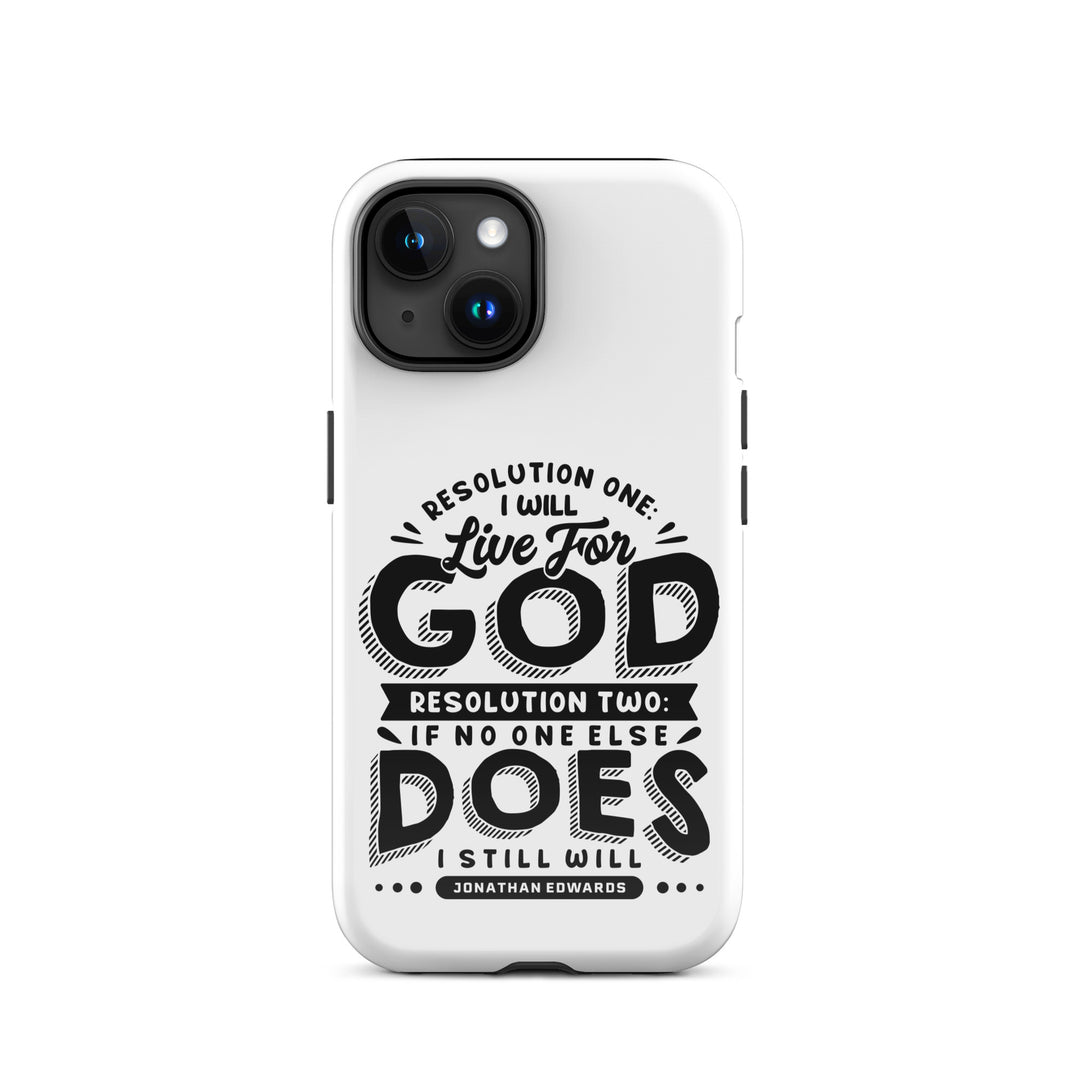 Christian Phone Case Live For God White for iPhone® iPhone® Phone Cases Glossy iPhone 15 