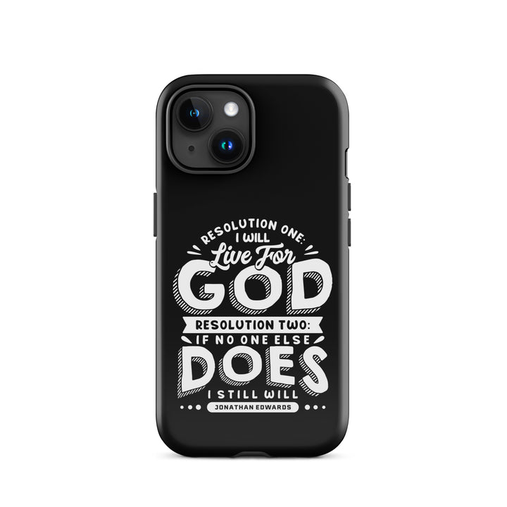 Christian Phone Case Live For God Black for iPhone® iPhone® Phone Cases Glossy iPhone 15 