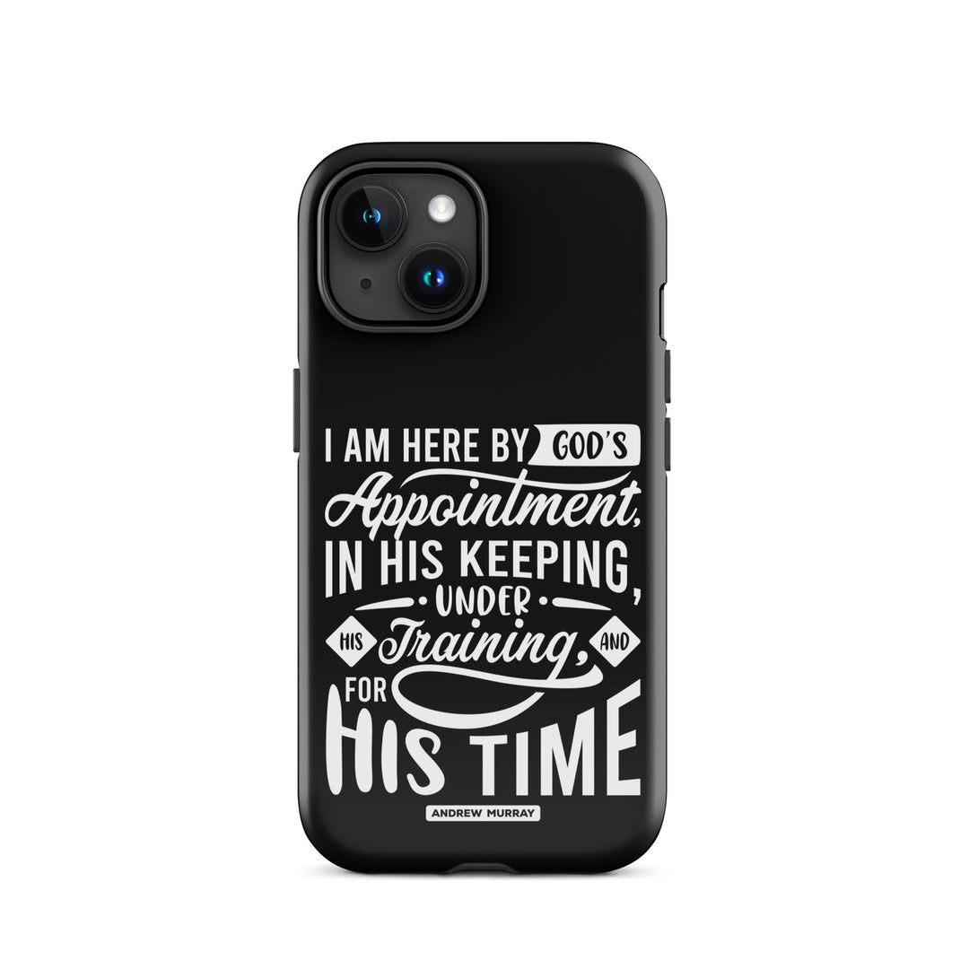 Christian Phone Case His Time Black for iPhone® iPhone® Phone Cases Glossy iPhone 15 