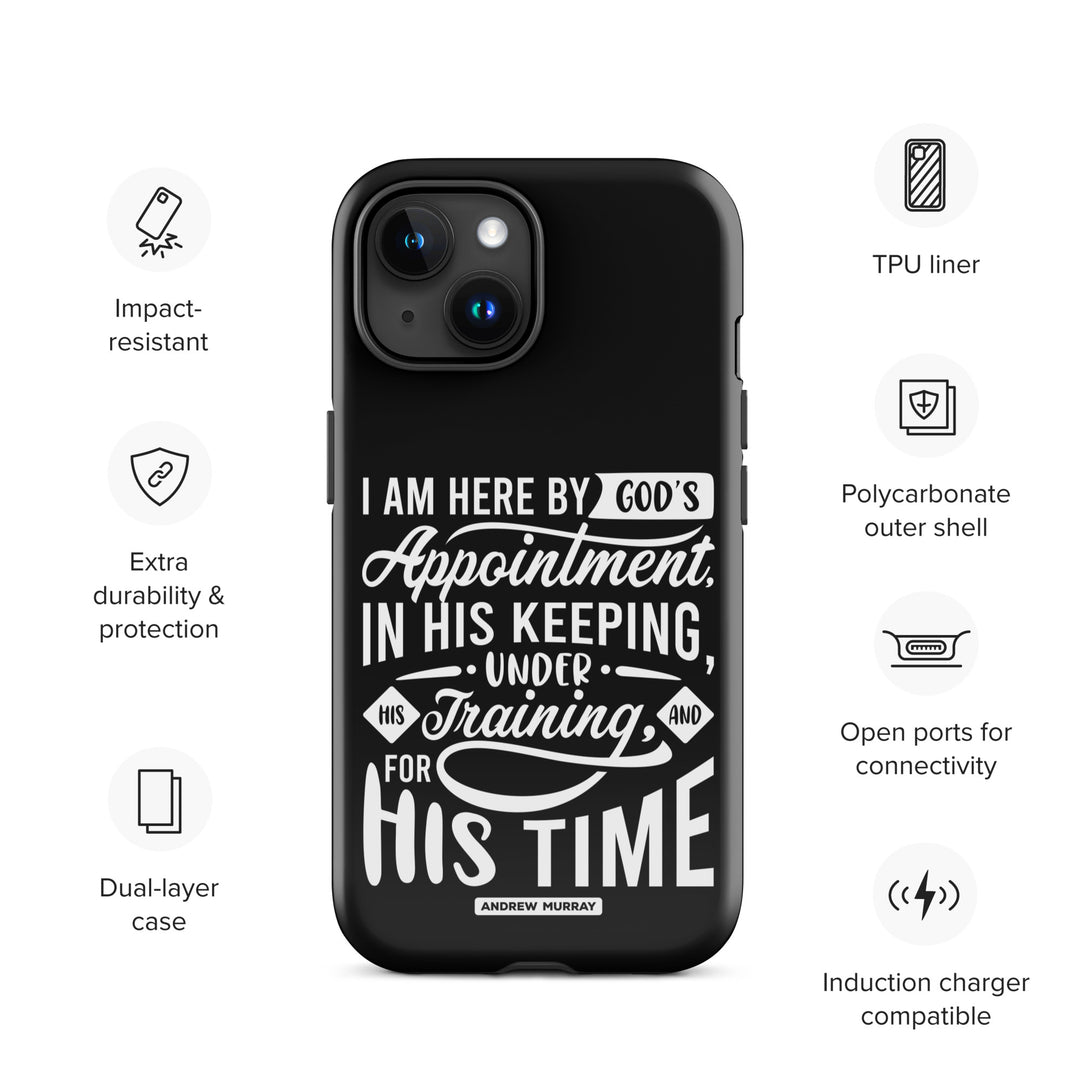 Christian Phone Case His Time Black for iPhone® iPhone® Phone Cases   