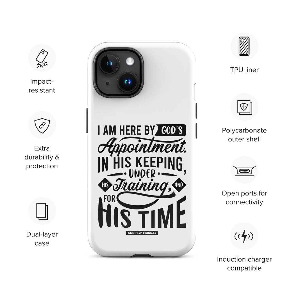 Christian Phone Case His Time White for iPhone® iPhone® Phone Cases   