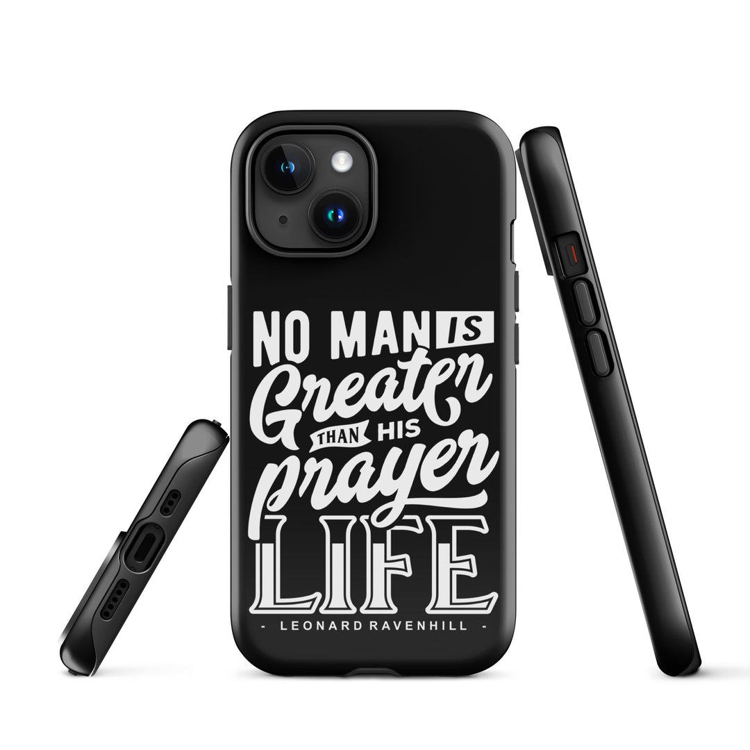 Christian Phone Case Prayer Life Black for iPhone® iPhone® Phone Cases   