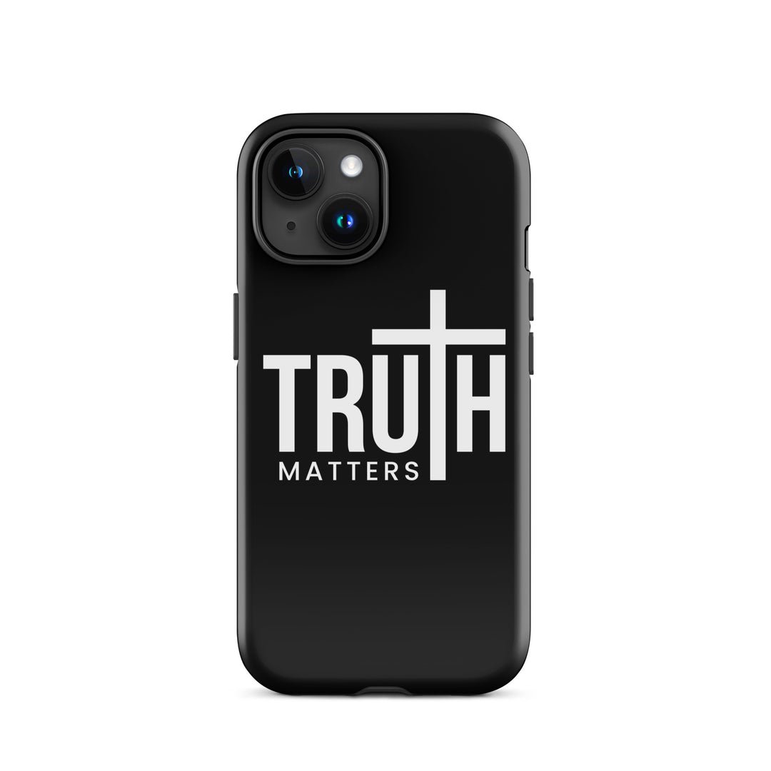 Christian Phone Case Truth Matters Black for iPhone® iPhone® Phone Cases Glossy iPhone 15 