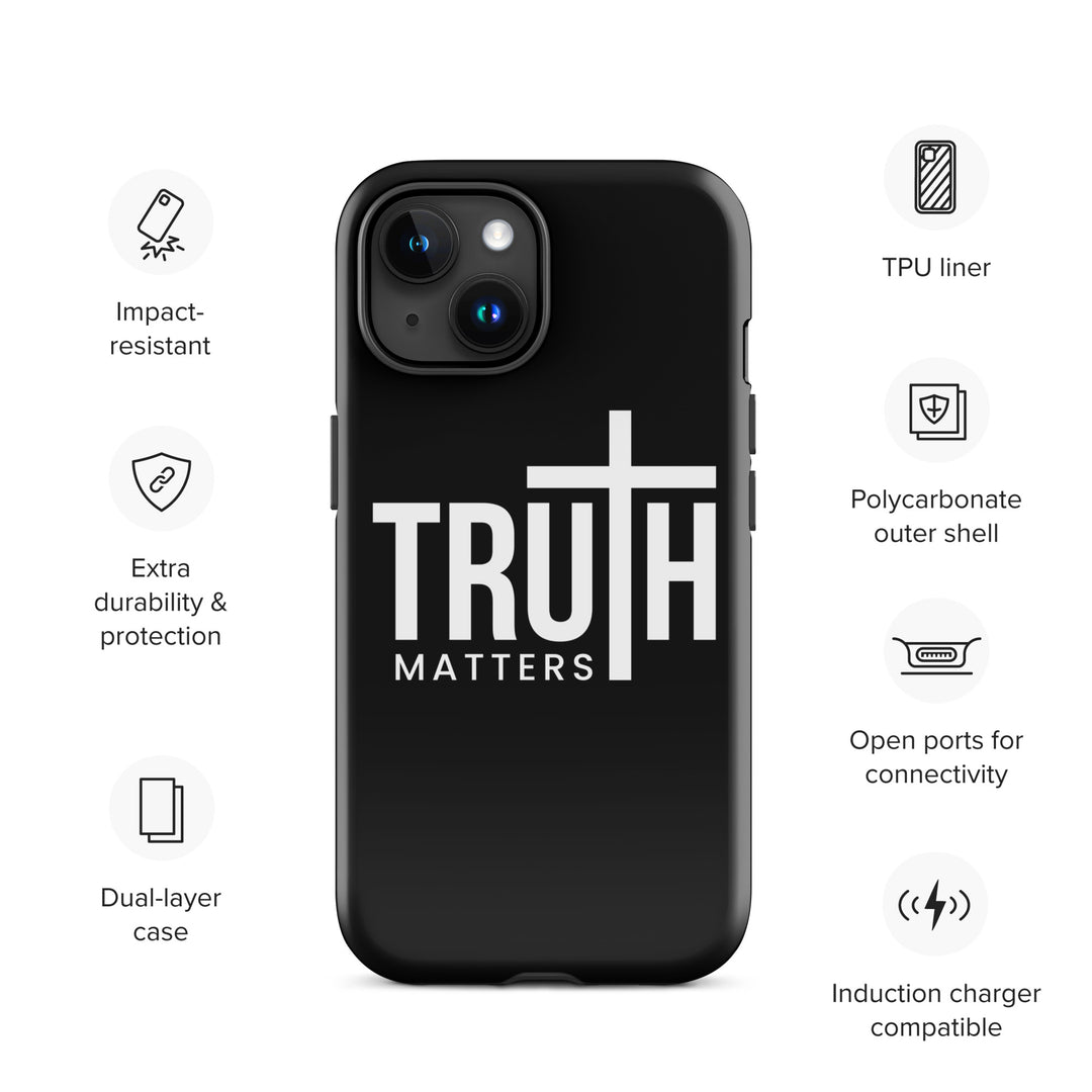 Christian Phone Case Truth Matters Black for iPhone® iPhone® Phone Cases   