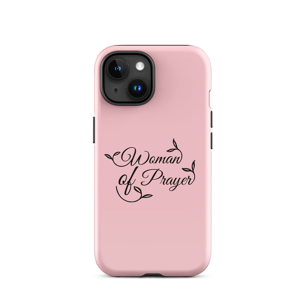 Christian Phone Case Woman of Prayer Pink for iPhone® iPhone® Phone Cases Glossy iPhone 15 