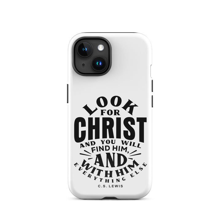 Christian Phone Case Look For Christ White for iPhone® iPhone® Phone Cases Glossy iPhone 15 