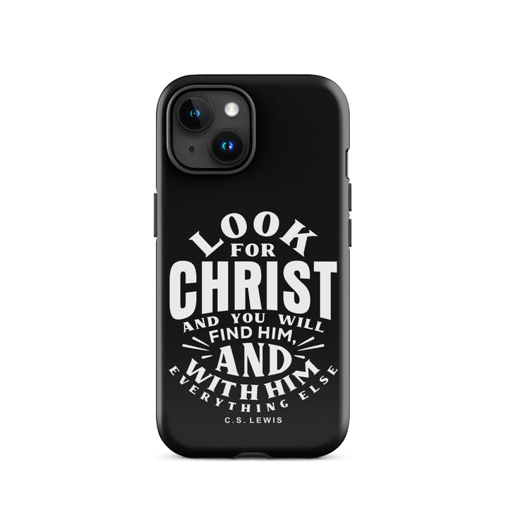 Christian Phone Case Look For Christ Black for iPhone® iPhone® Phone Cases Glossy iPhone 15 