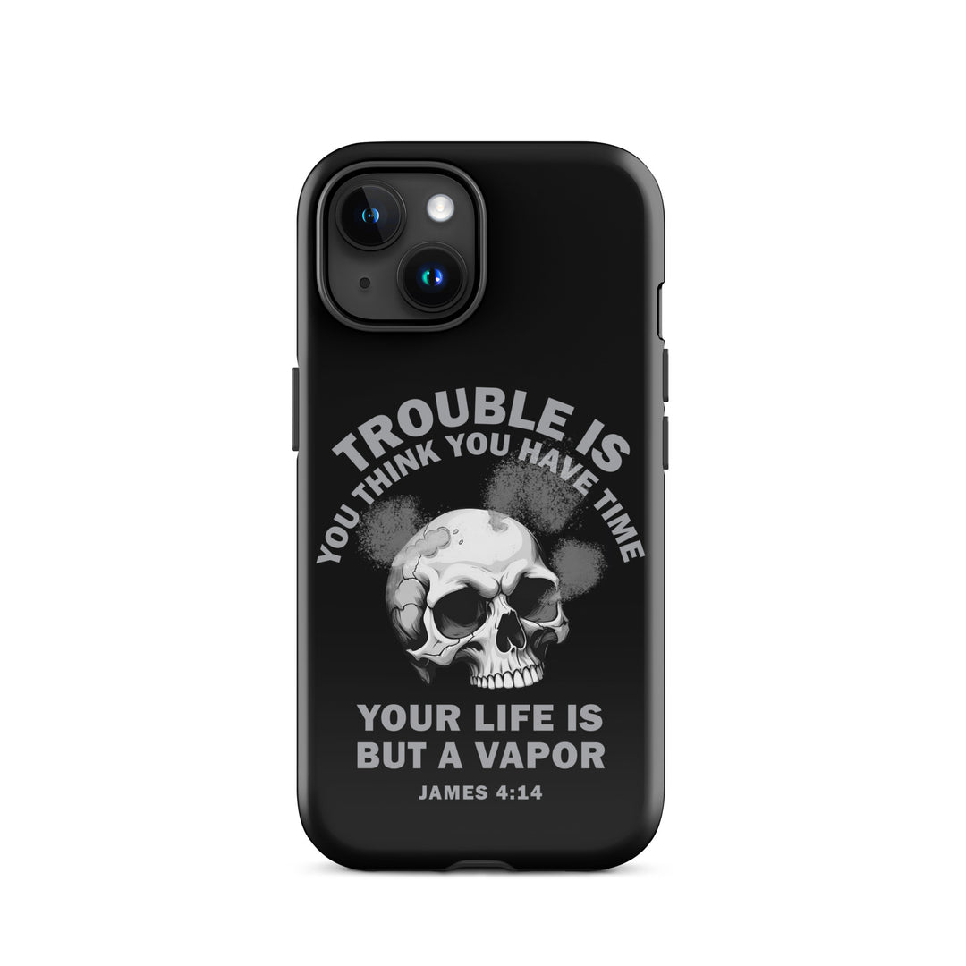 Christian Phone Case Life Is Vapor Black for iPhone® iPhone® Phone Cases Glossy iPhone 15 