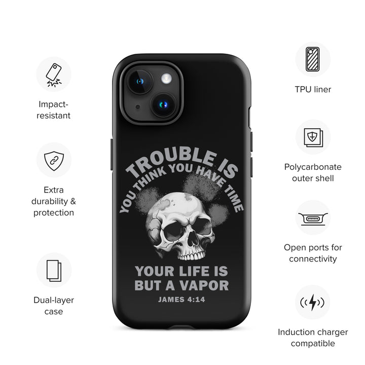 Christian Phone Case Life Is Vapor Black for iPhone® iPhone® Phone Cases   