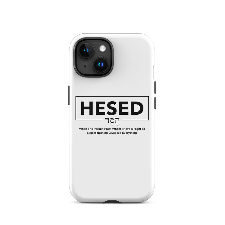 Christian Phone Case Hesed Everything White for iPhone® iPhone® Phone Cases Glossy iPhone 15 