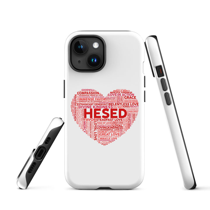 Christian Phone Case Hesed Heart White for iPhone® iPhone® Phone Cases   