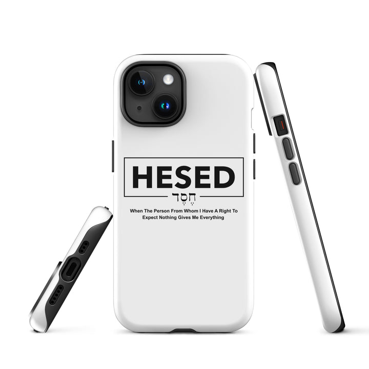 Christian Phone Case Hesed Everything White for iPhone® iPhone® Phone Cases   