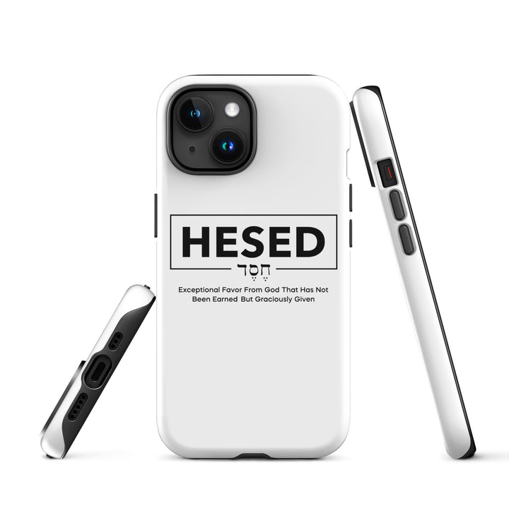 Christian Phone Case Hesed Hebrew Exceptional Favor White for iPhone® iPhone® Phone Cases   