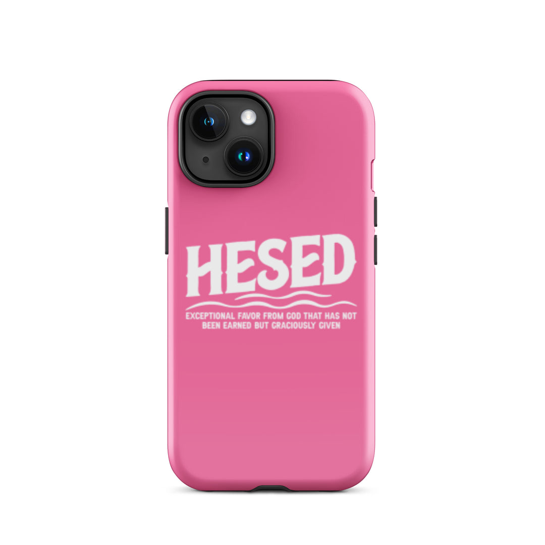 Christian Phone Case Hesed Exceptional Favor Pink for iPhone® iPhone® Phone Cases Glossy iPhone 15 