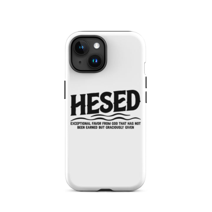 Christian Phone Case Hesed Exceptional Favor White for iPhone® iPhone® Phone Cases Glossy iPhone 15 