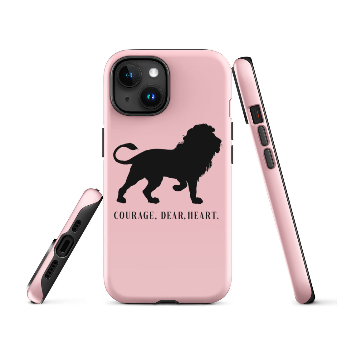 Christian Phone Case Courage Dear Heart Pink for iPhone® iPhone® Phone Cases   