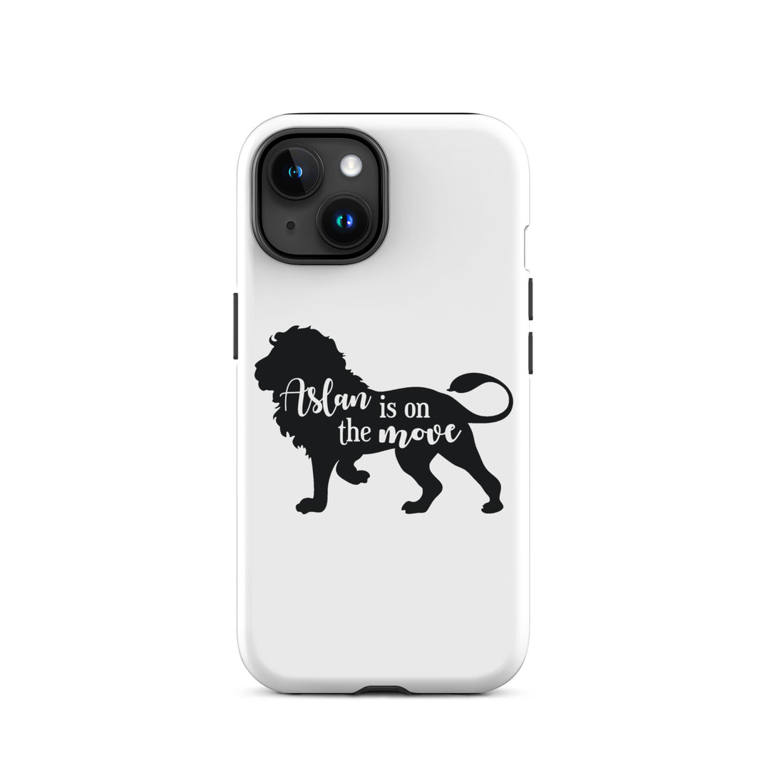 Christian Phone Case Aslan Is On The Move White for iPhone® iPhone® Phone Cases Glossy iPhone 15 