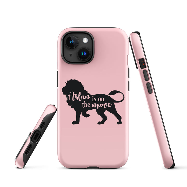 Christian Phone Case Aslan Is On Move Pink for iPhone® iPhone® Phone Cases   