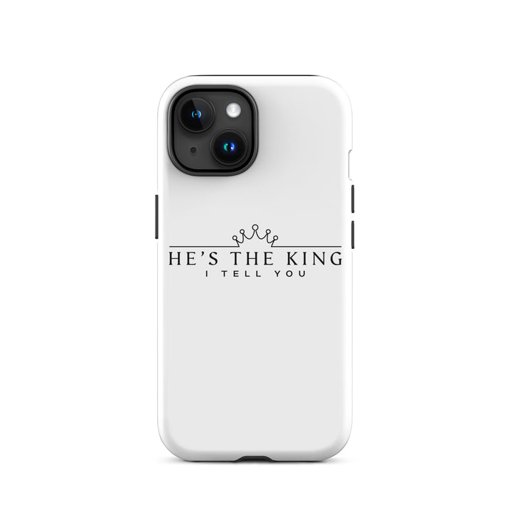 Christian Phone Case He's The King White for iPhone® iPhone® Phone Cases Glossy iPhone 15 