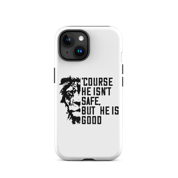 Christian Phone Case 'Course He Isn't Safe White for iPhone® iPhone® Phone Cases Glossy iPhone 15 